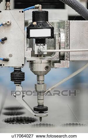 Waterjet cutting machine View Large Photo Image Stock Photo - Waterjet cutting machine. Fotosearch