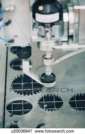 Stock Photo - Waterjet cutting machine. Fotosearch