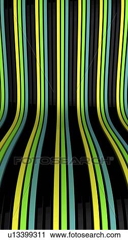 Stock Image - Wavy lines, abstract illustration. Fotosearch