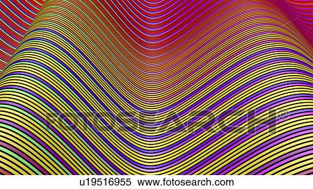Stock Photography - Wavy lines, abstract illustration. Fotosearch