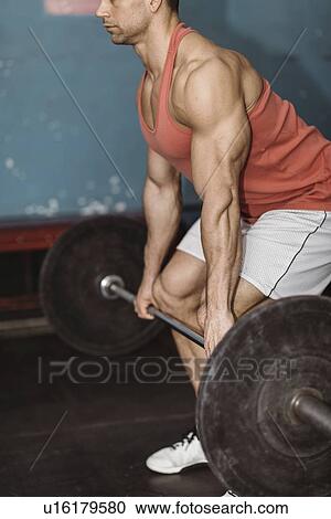 Stock Image - Weightlifting. Fotosearch