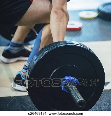 Stock Image - Weightlifting. Fotosearch