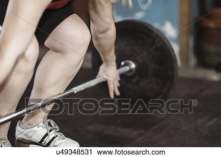 Stock Image - Weightlifting. Fotosearch