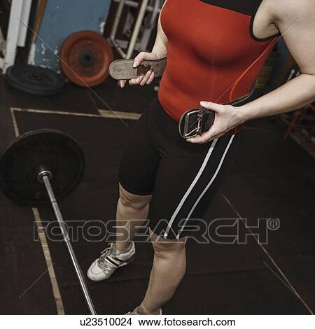 Picture - Weightlifting training. Fotosearch