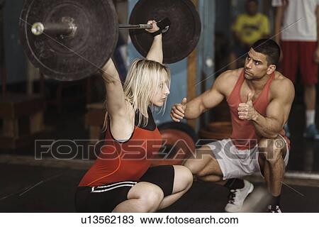 Weightlifting training View Large Photo Image Stock Image - Weightlifting training. Fotosearch
