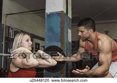 Weightlifting training View Large Photo Image Stock Image - Weightlifting training. Fotosearch