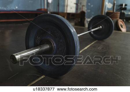 Stock Photo - Weightlifting training. Fotosearch