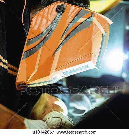 Stock Photo - Welder at work. Fotosearch