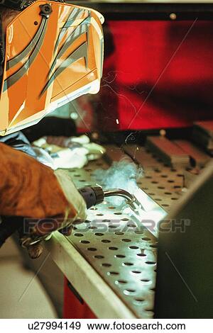 Stock Photo - Welder at work. Fotosearch