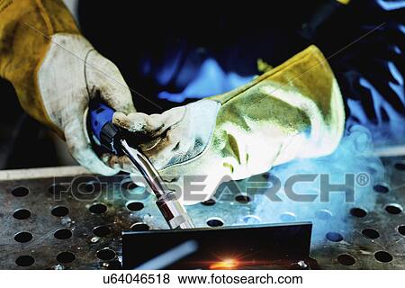 Stock Photo - Welder at work. Fotosearch