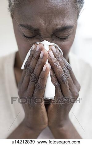 Woman with cold View Large Photo Image Stock Photo - Woman with cold. Fotosearch
