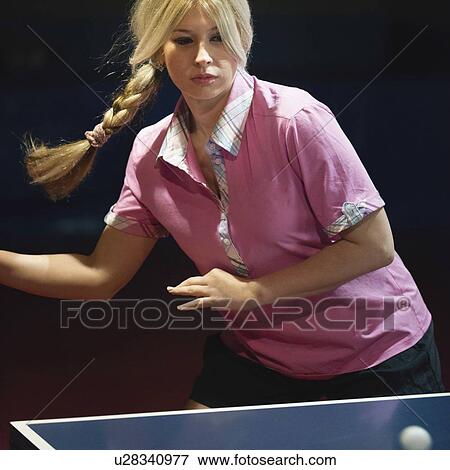 Women's table tennis View Large Photo Image Stock Photo - Women's table tennis. Fotosearch