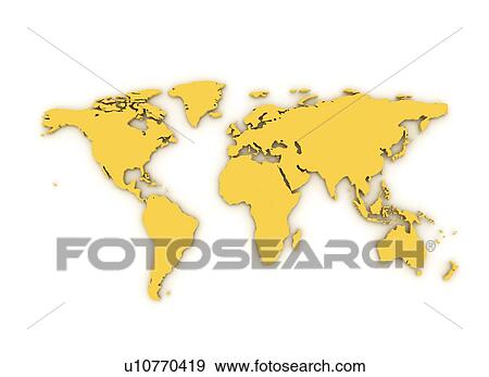 World map, illustration View Large Photo Image Stock Photo - World map, illustration. Fotosearch