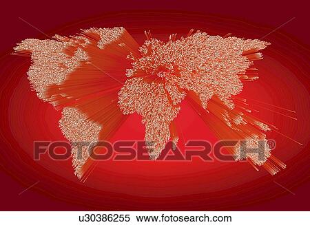 Stock Photography - World map, illustration. Fotosearch