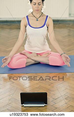 Yoga lotus position View Large Photo Image Stock Image - Yoga lotus position. Fotosearch