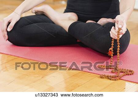Stock Image - Yoga meditation. Fotosearch