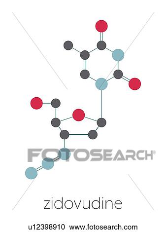 Zidovudine HIV drug, molecular model View Large Photo Image Stock Image - Zidovudine HIV drug, molecular model. Fotosearch