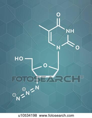 Zidovudine HIV drug, molecular model View Large Photo Image Stock Photo - Zidovudine HIV drug, molecular model. Fotosearch