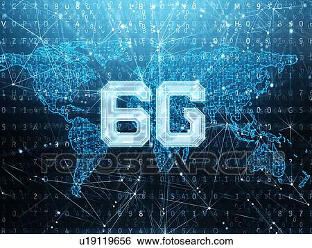 Stock Photograph - 6G technology, conceptual illustration.. Fotosearch