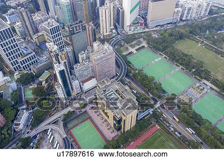 Aerial cityscape of Hong Kong, China View Large Photo Image Stock Photograph - Aerial cityscape of Hong Kong, China. Fotosearch