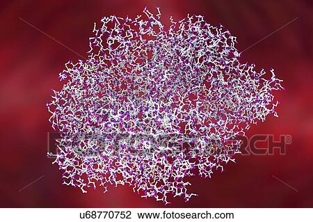 Anthrax oedema factor. Molecular model of oedema factor (EF) from the anthrax bacterium Bacillus anthracis complexed with a calmodulin protein molecule. EF is one of three protein components that form the anthrax toxin. It is an enzyme that interferes... View Large Photo Image Stock Image - Anthrax oedema factor. Molecular model of oedema factor (EF) from the anthrax bacterium Bacillus anthracis complexed with a calmodulin protein molecule. EF is one of three protein components that form the anthrax toxin. It is an enzyme that interferes.... Fotosearch