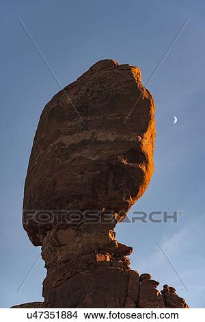 Picture - Balanced Rock in Arches National Park, Utah, USA. Fotosearch