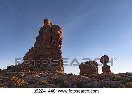 Stock Photo - Balanced Rock in Arches National Park, Utah, USA. Fotosearch
