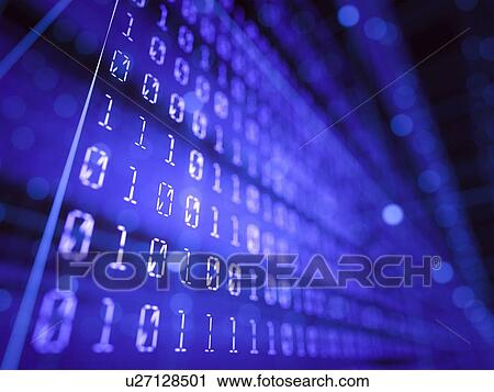 Binary code, illustration. View Large Photo Image Stock Image - Binary code, illustration.. Fotosearch
