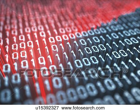 Stock Photo - Binary code, illustration.. Fotosearch