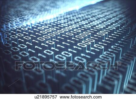Binary code, illustration. View Large Photo Image Stock Photo - Binary code, illustration.. Fotosearch