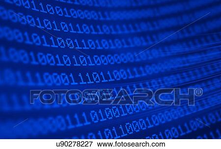 Binary code, illustration. View Large Photo Image Stock Photo - Binary code, illustration.. Fotosearch