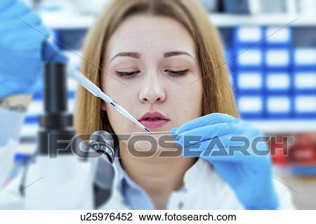 Stock Image - Biological research.. Fotosearch