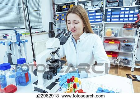 Stock Photo - Biological research.. Fotosearch