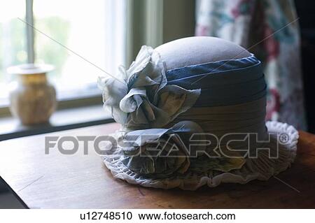 Blue vintage hat View Large Photo Image Stock Image - Blue vintage hat. Fotosearch