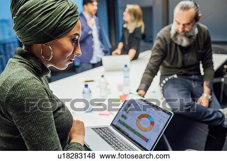 Stock Photo - Business partners at brainstorming meeting in office. Fotosearch