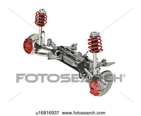 Car suspension and brakes, illustration. View Large Photo Image Stock Photo - Car suspension and brakes, illustration.. Fotosearch