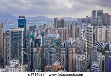 Picture - Cityscape of Hong Kong, China. Fotosearch