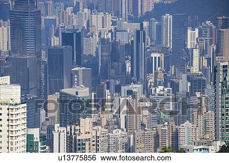 Stock Photograph - Cityscape of Hong Kong, China. Fotosearch
