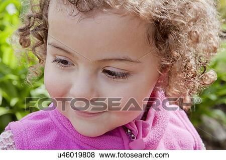 Stock Photo - Close up of girl. Fotosearch