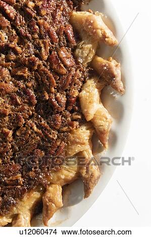 Picture - Close-up of pecan pie. Fotosearch