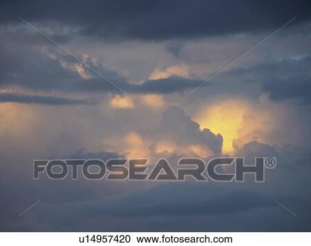Cloudscape at sunset View Large Photo Image Stock Image - Cloudscape at sunset. Fotosearch
