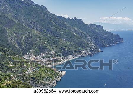 Picture - Coastline of Amalfi Coast, Italy. Fotosearch