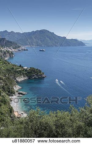 Stock Photo - Coastline of Amalfi Coast, Italy. Fotosearch