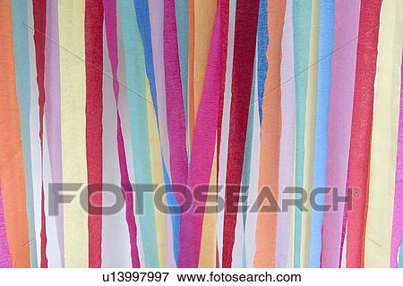 Stock Photo - Colorful paper streamers. Fotosearch