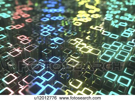 Coloured squares, abstract illustration. View Large Photo Image Stock Photograph - Coloured squares, abstract illustration.. Fotosearch
