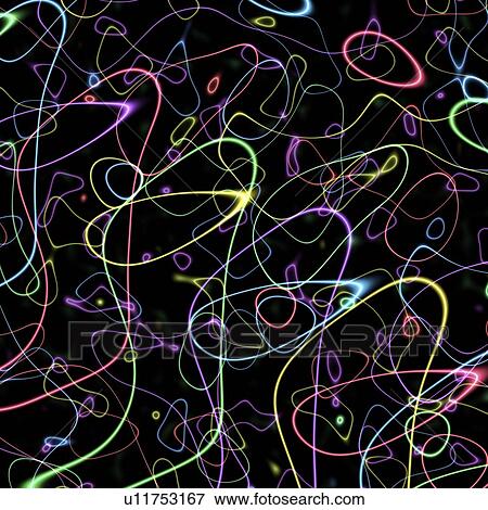 Stock Photo - Colourful lines, illustration.. Fotosearch