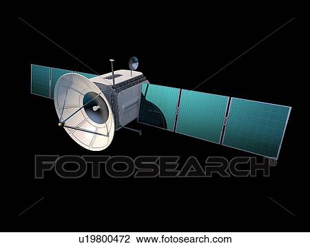 Communications satellite, illustration. View Large Photo Image Stock Image - Communications satellite, illustration.. Fotosearch