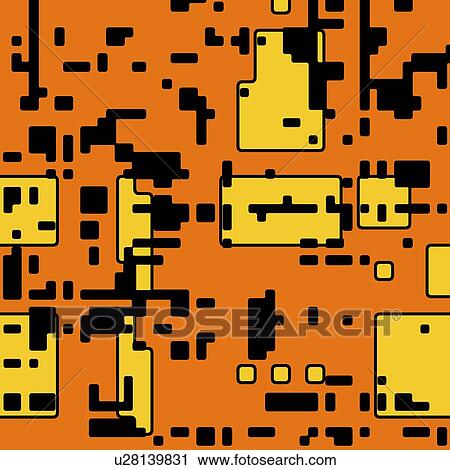 Stock Image - Computer chip, illustration.. Fotosearch