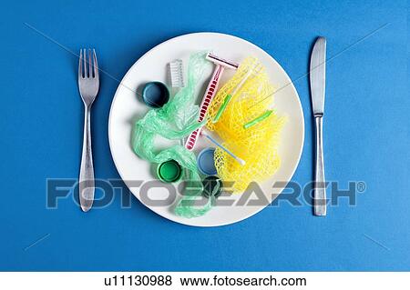 Conceptual image of plastic pollution entering the food chain. View Large Photo Image Stock Photo - Conceptual image of plastic pollution entering the food chain.. Fotosearch