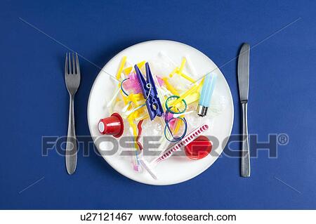 Conceptual image of plastic pollution entering the food chain. View Large Photo Image Stock Photo - Conceptual image of plastic pollution entering the food chain.. Fotosearch